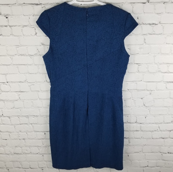 ADRIANNA PAPELL | cap sleeve back zip dress - Picture 3 of 6